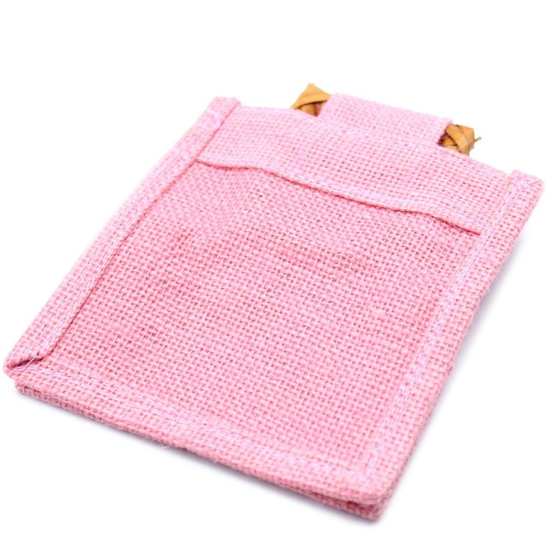 Pure Jute and Cotton Window Gift Bag - One Jar Rose