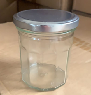 Glass Jar - Twelve Sides & Lid