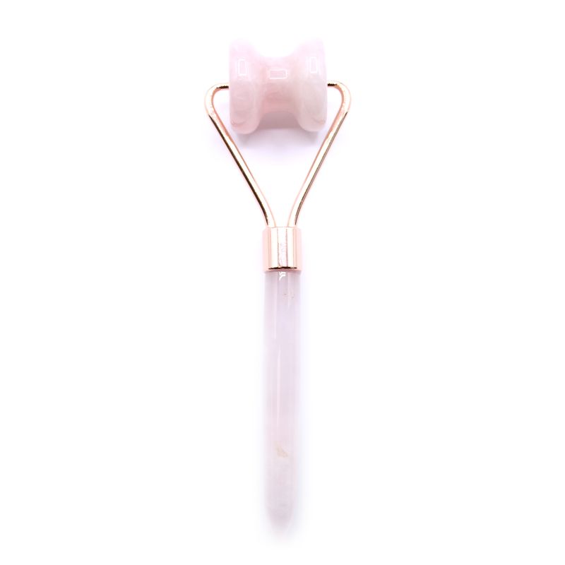 Gemstone Jawline Roller - Rose Quartz with Pouch