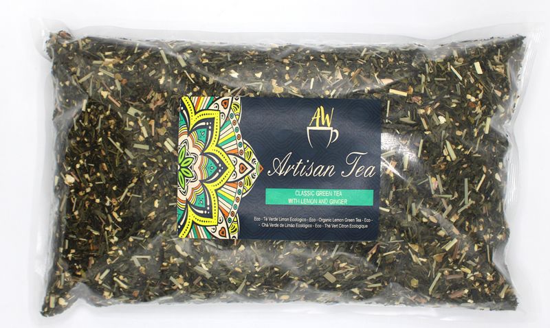 Eco Classic Green Tea with Lemon and Ginger 1Kg (zero VAT)