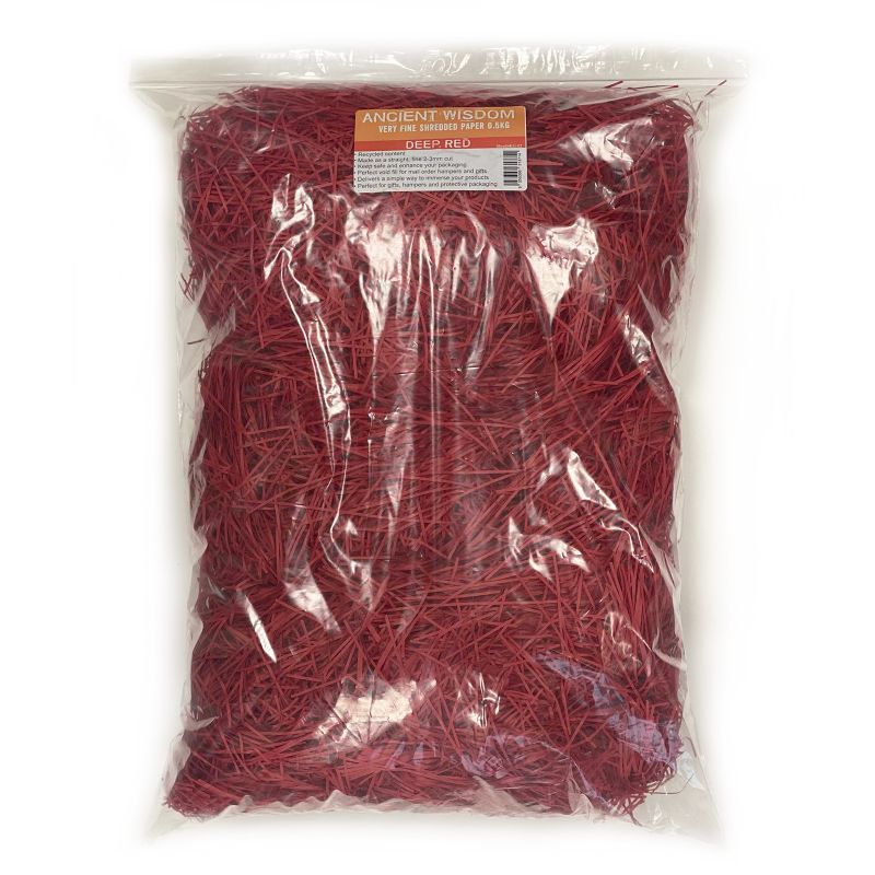 Very Fine Shredded paper - Deep Red 0.5kg