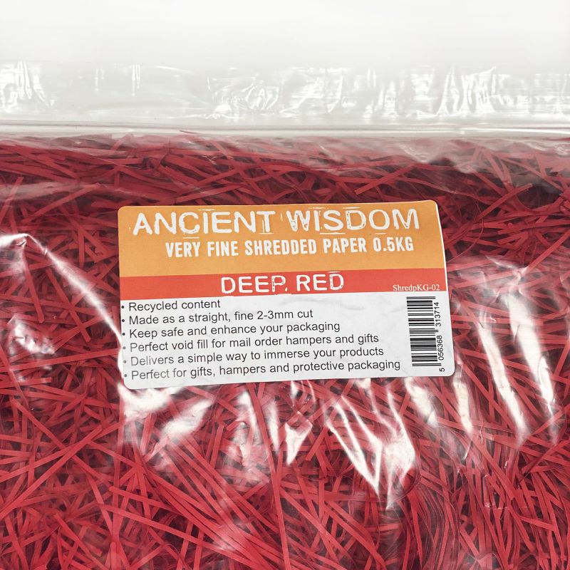 Very Fine Shredded paper - Deep Red 0.5kg