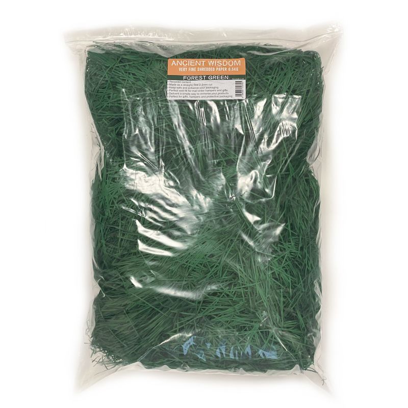 Very Fine Shredded paper - Forest Green 0.5kg