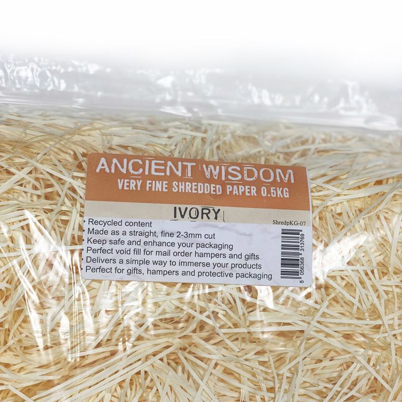 Very Fine Shredded paper - Ivory 0.5kg