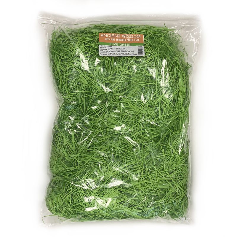 Very Fine Shredded paper - Lime Green 0.5kg