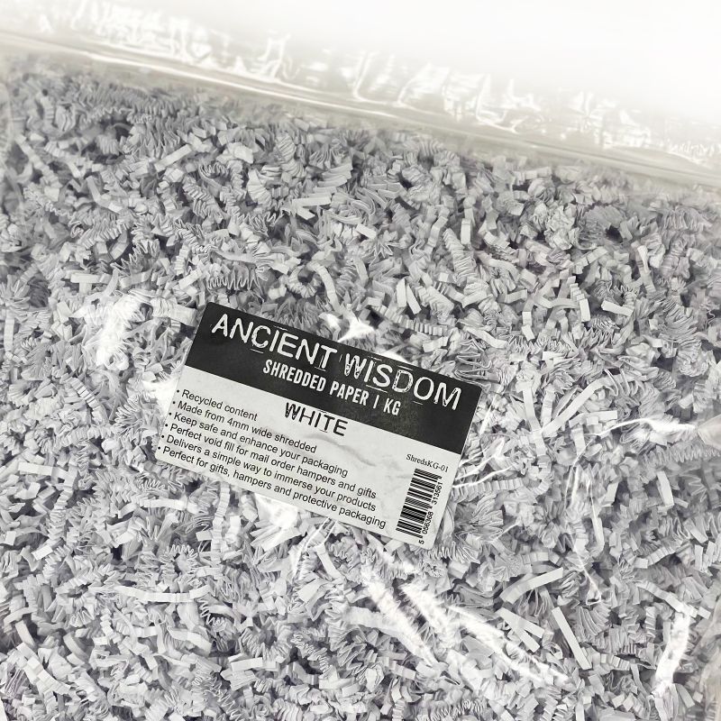 Shredded paper - White 1kg
