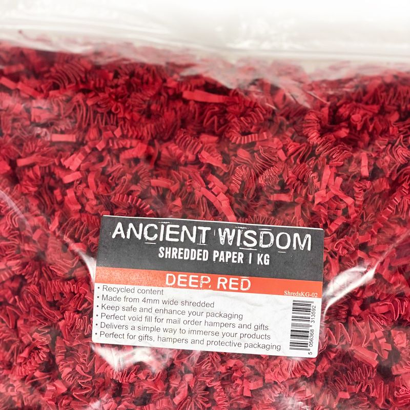 Shredded paper - Deep Red 1kg