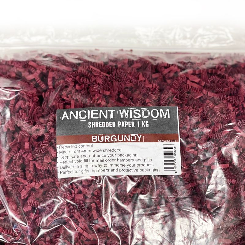 Shredded paper - Burgundy 1kg