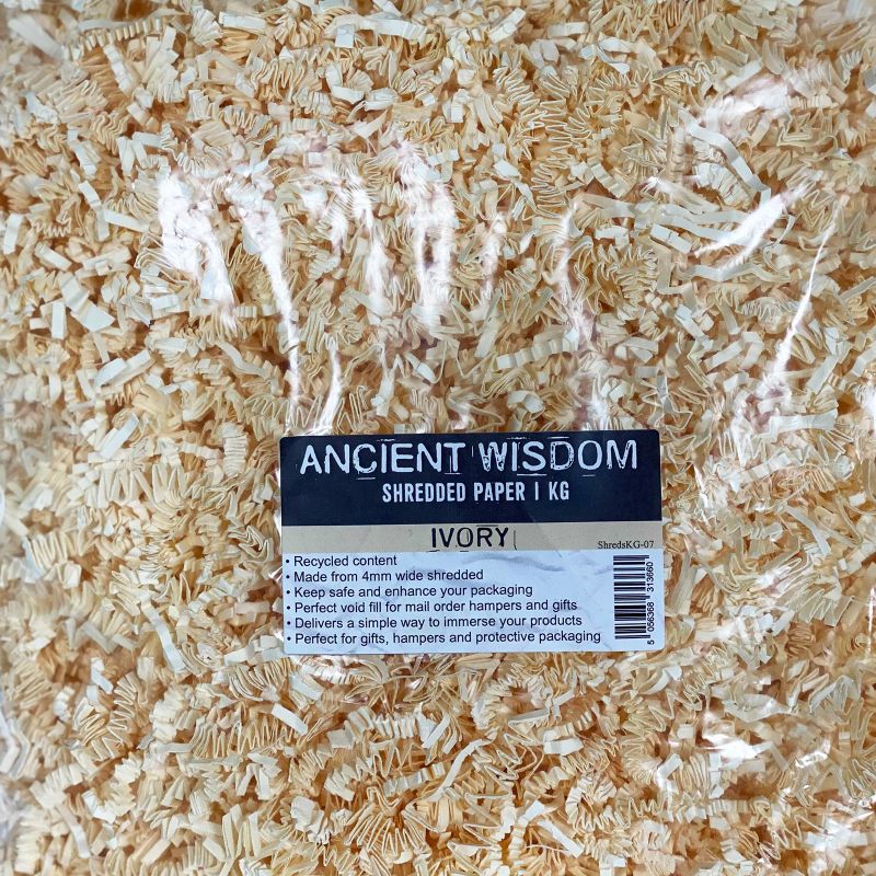 Shredded paper - Cream 1kg