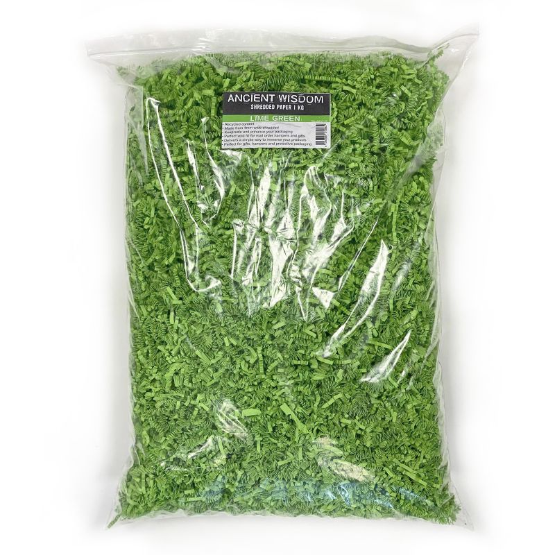 Shredded paper - Lime Green 1kg