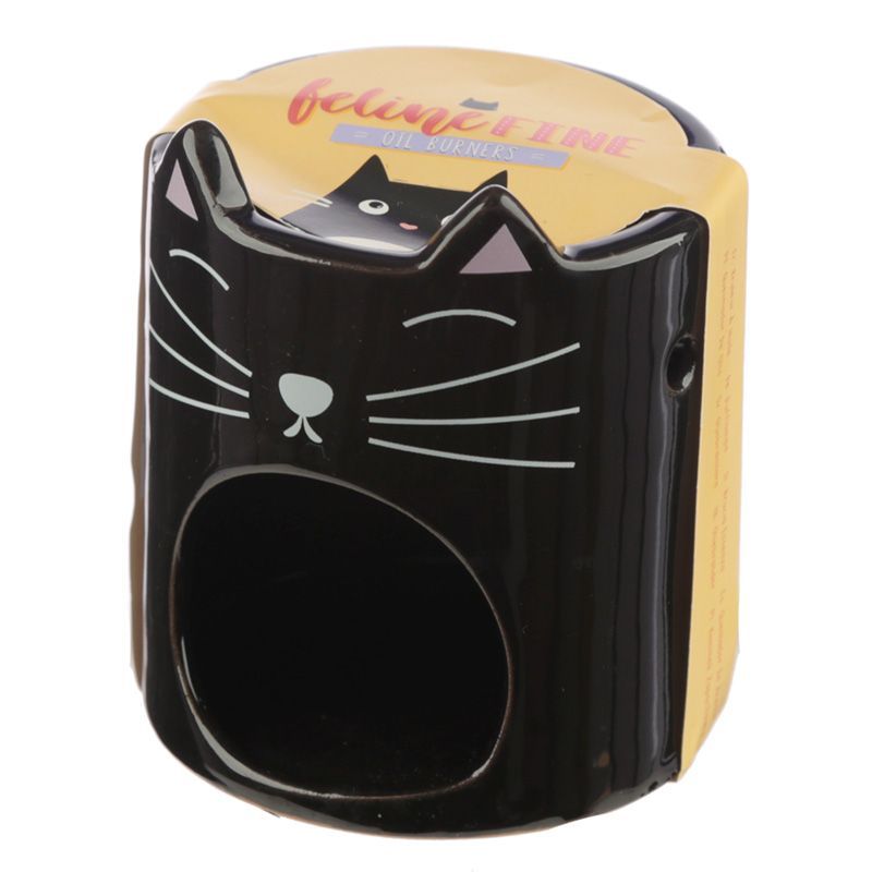 Feline Fine Ceramic Cat Head Oil Burner