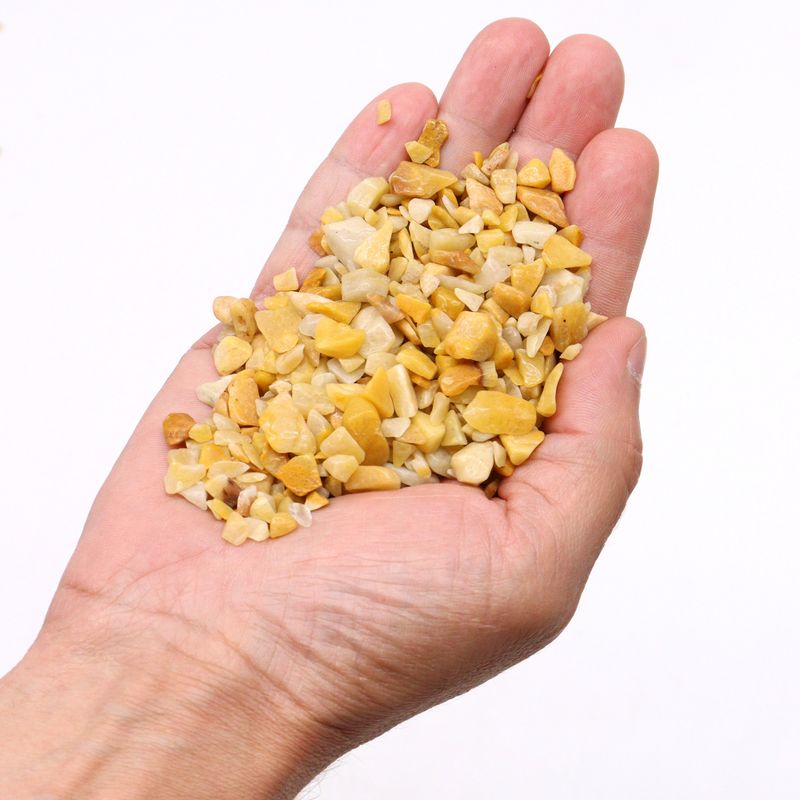 Golden Quartz Chips Gemstone Chips Bulk - 1KG