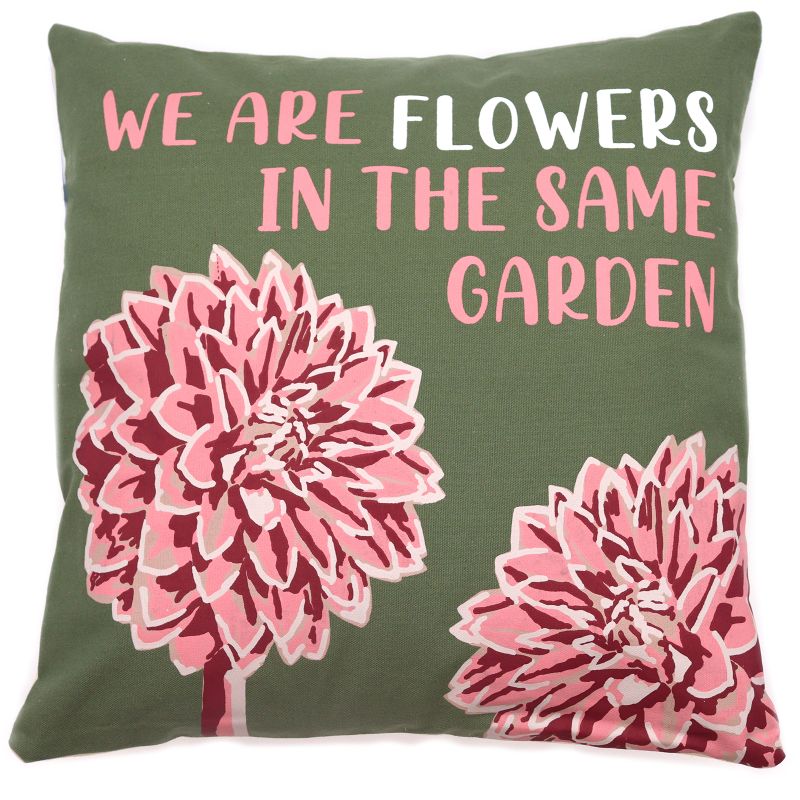 Cotton Cushion Cover - Flowers