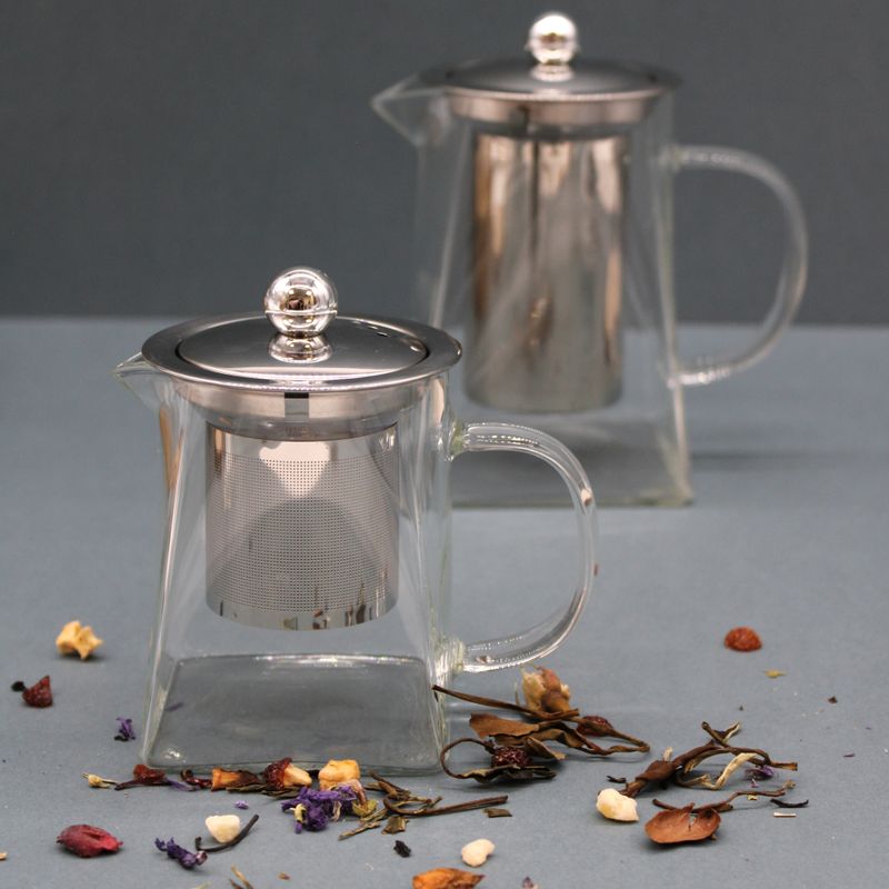 Glass Infuser Teapot - Tower Shape - 750ml - Gift Boxed
