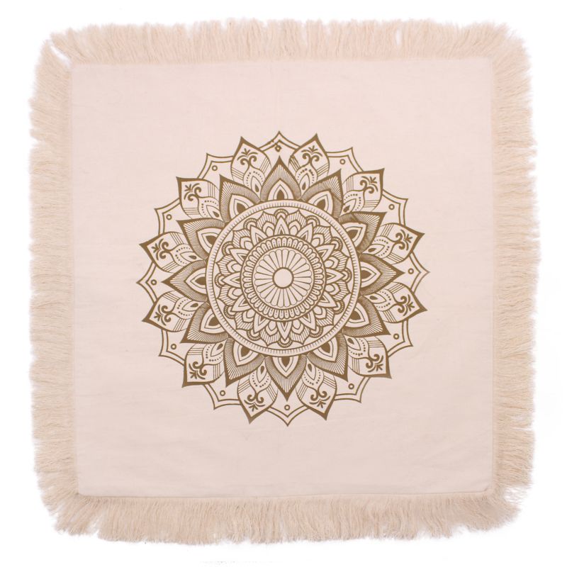 Lotus Mandala Cushion Covers - 60x60cm - bronze