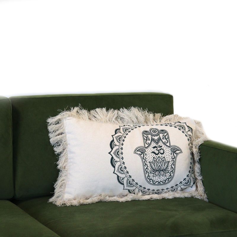 Hamsa Mandala Cushion Covers - 30x50cm - green