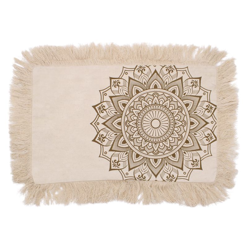 Lotus Mandala Cushion Covers - 30x50cm - bronze