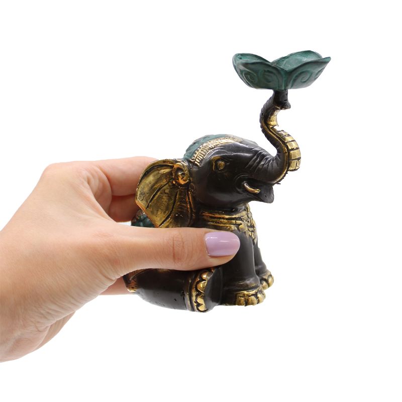 Medium Elephant Incense Holder