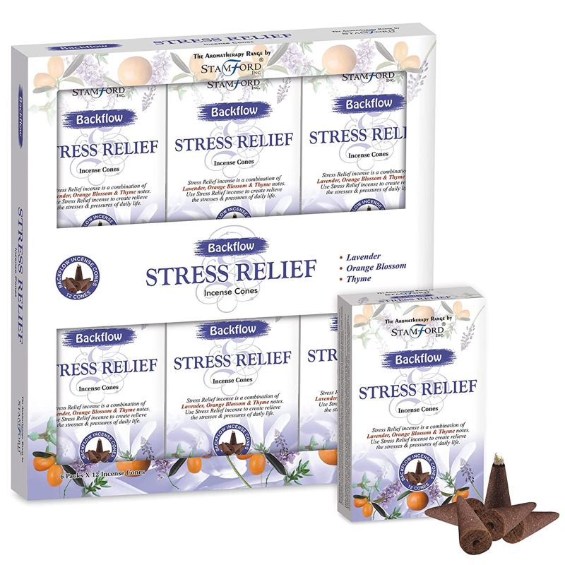Aromatherapy Backflow Cones - Stress Release
