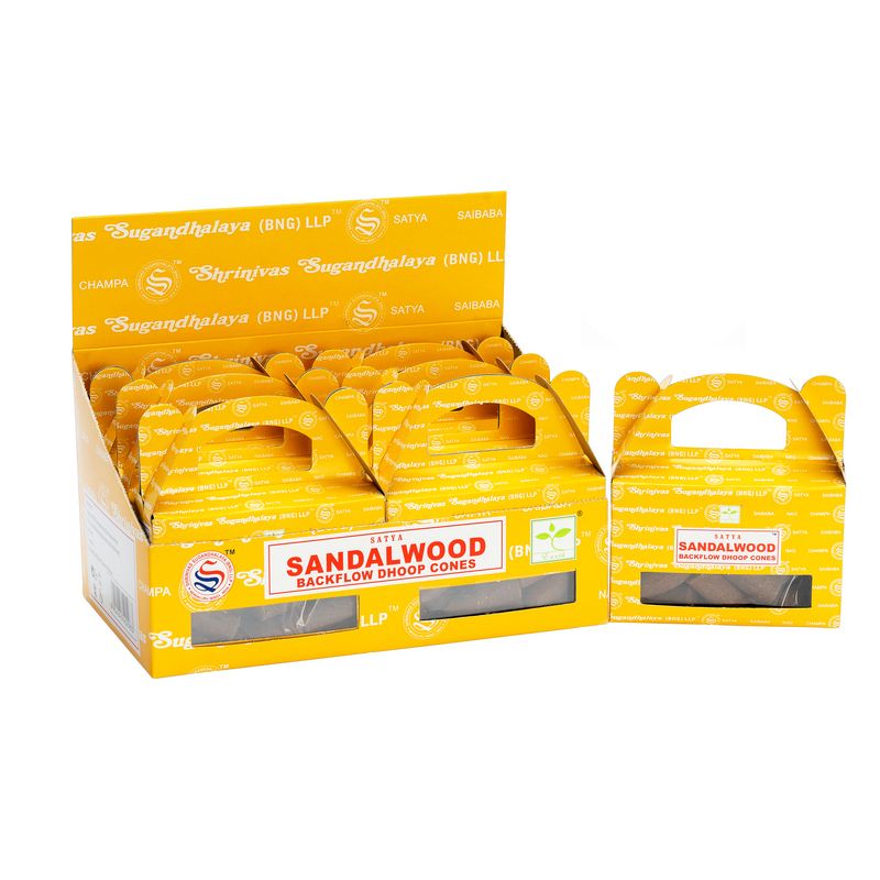 Satya Sandal Wood Backflow Dhoop Cone