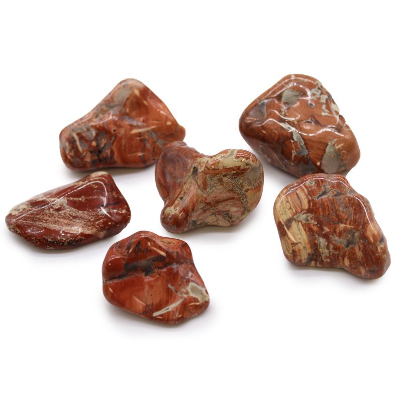 Large African Tumble Stone - Light Jasper - Brecciated