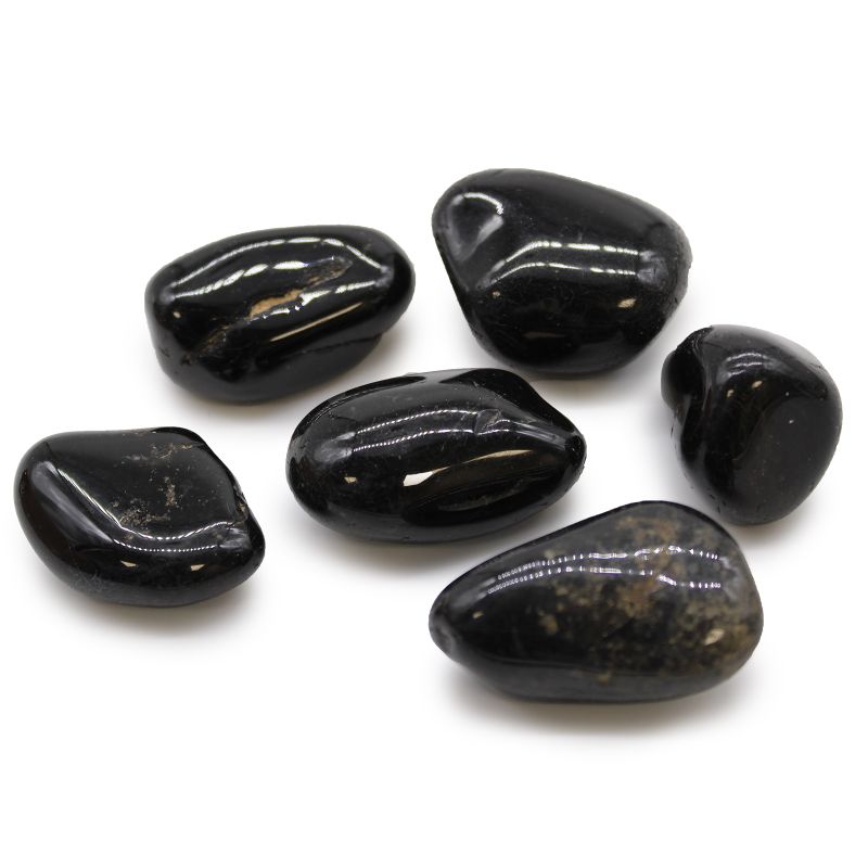 Large African Tumble Stone - Black Onyx
