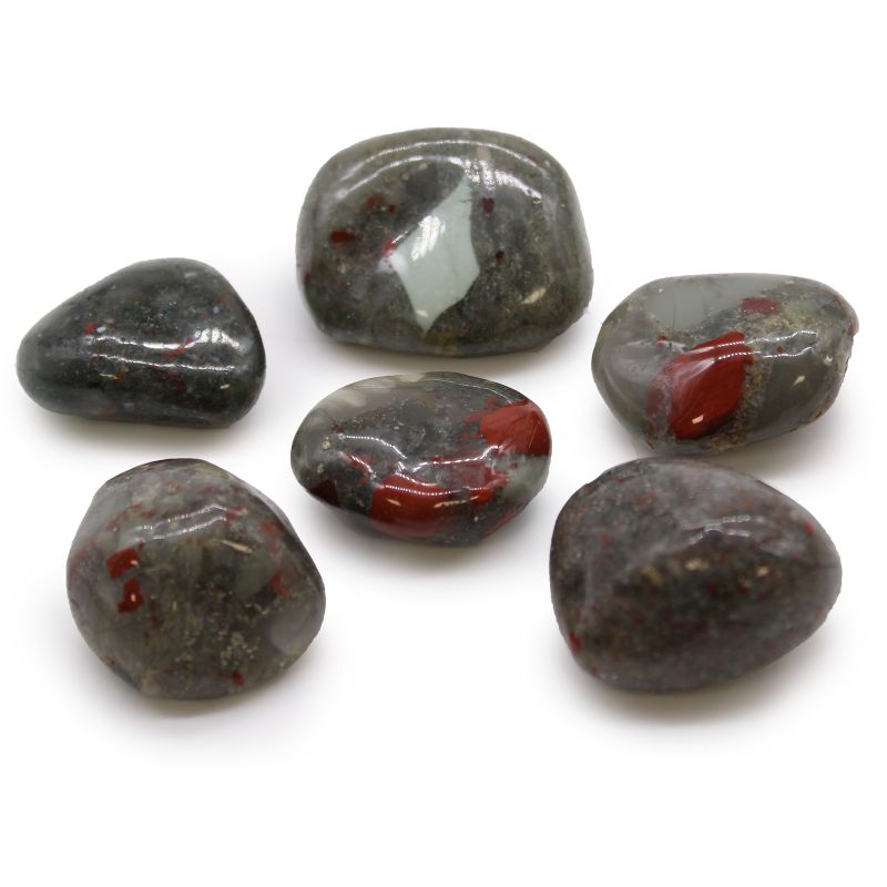 Large African Tumble Stone - Bloodstone - Sephtonite