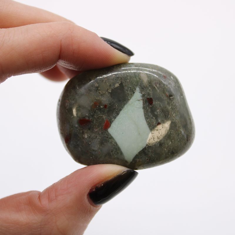 Large African Tumble Stone - Bloodstone - Sephtonite