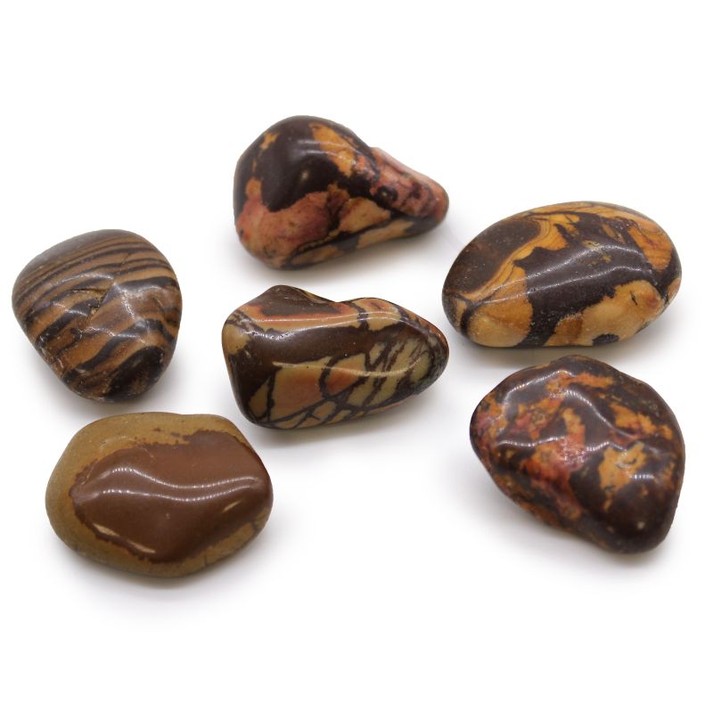 Large African Tumble Stone - Picture Nguni