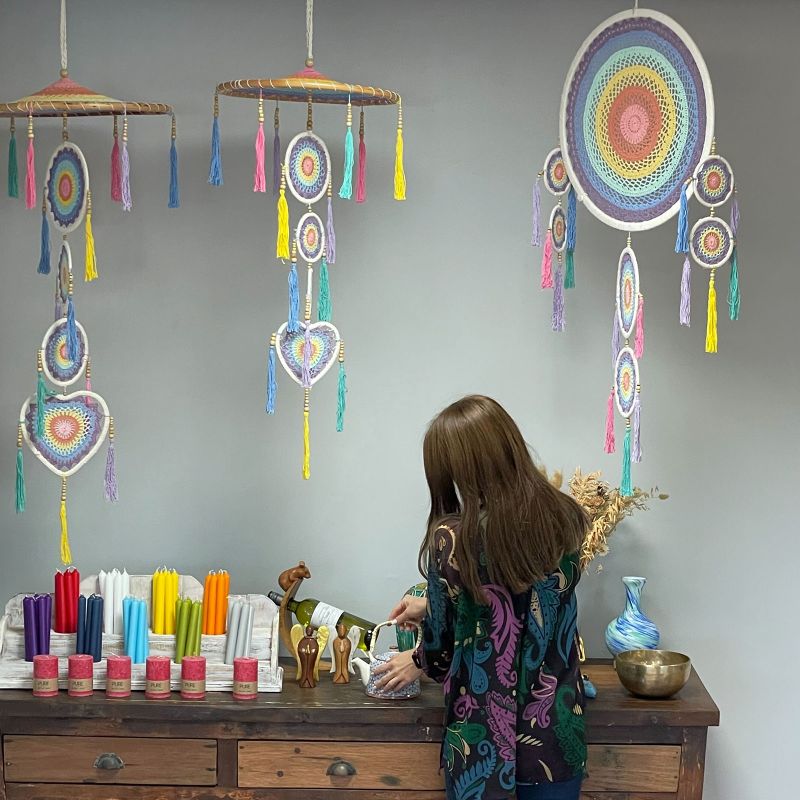 Large Dreamcatcher - Pastel Rainbow
