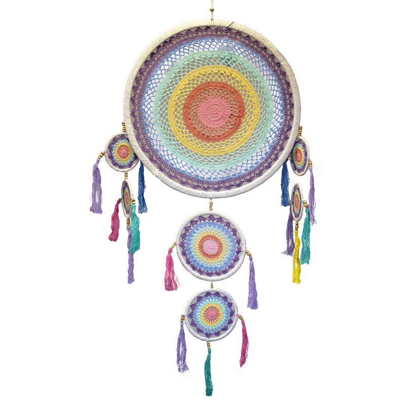 Large Dreamcatcher - Pastel Rainbow