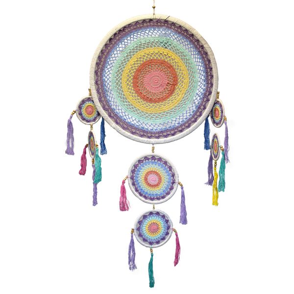 Large Dreamcatcher - Pastel Rainbow