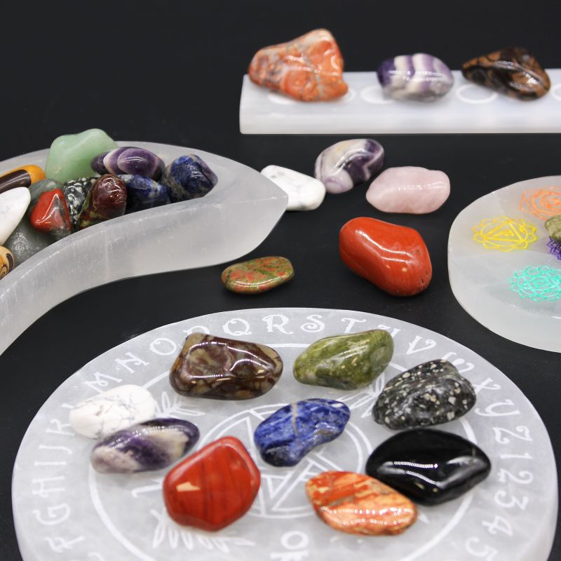 Medium African Tumble Stone - Grey Agate - Botswana