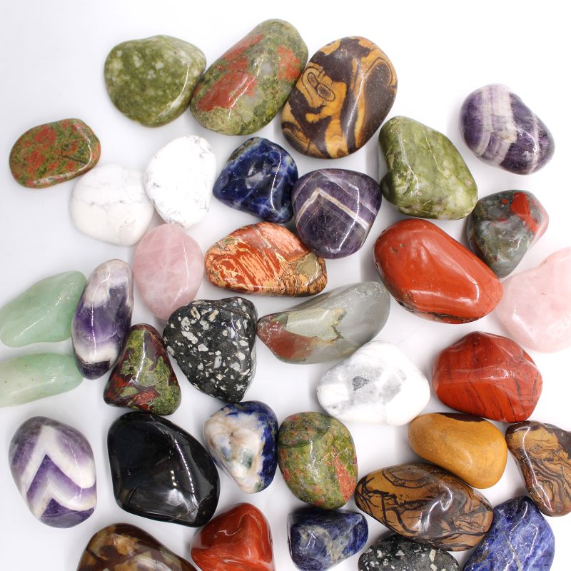 Medium African Tumble Stone - Light Jasper - Brecciated