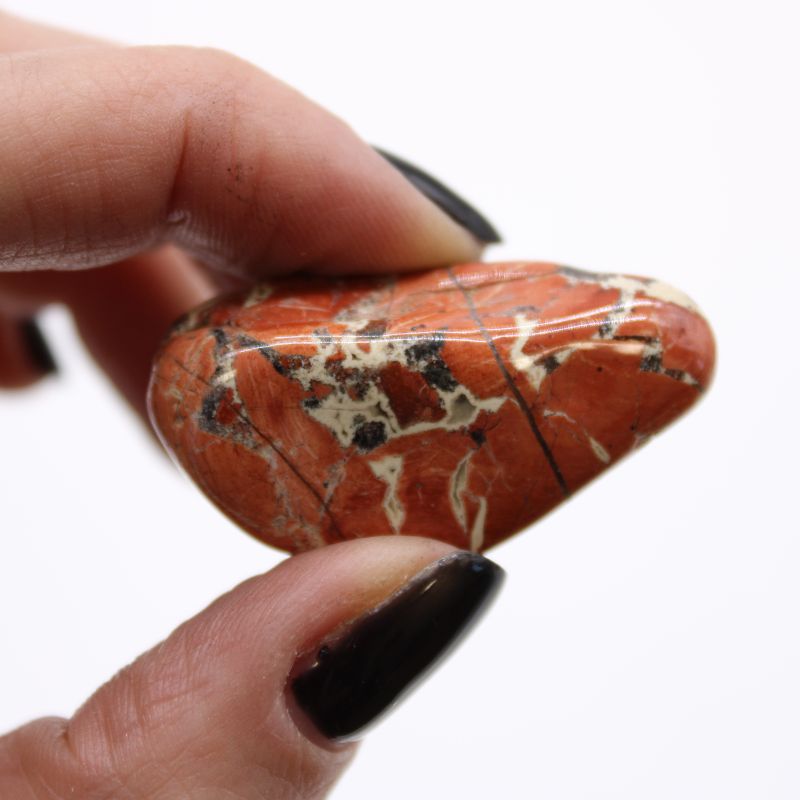 Medium African Tumble Stone - Light Jasper - Brecciated