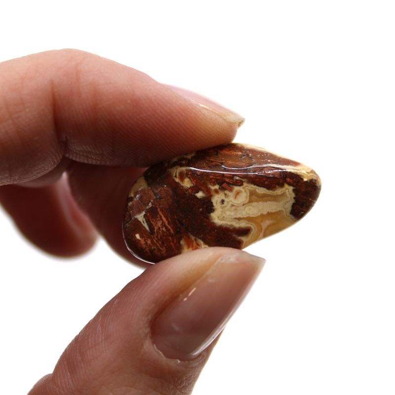 Small African Tumble Stone - Light Jasper - Brecciated