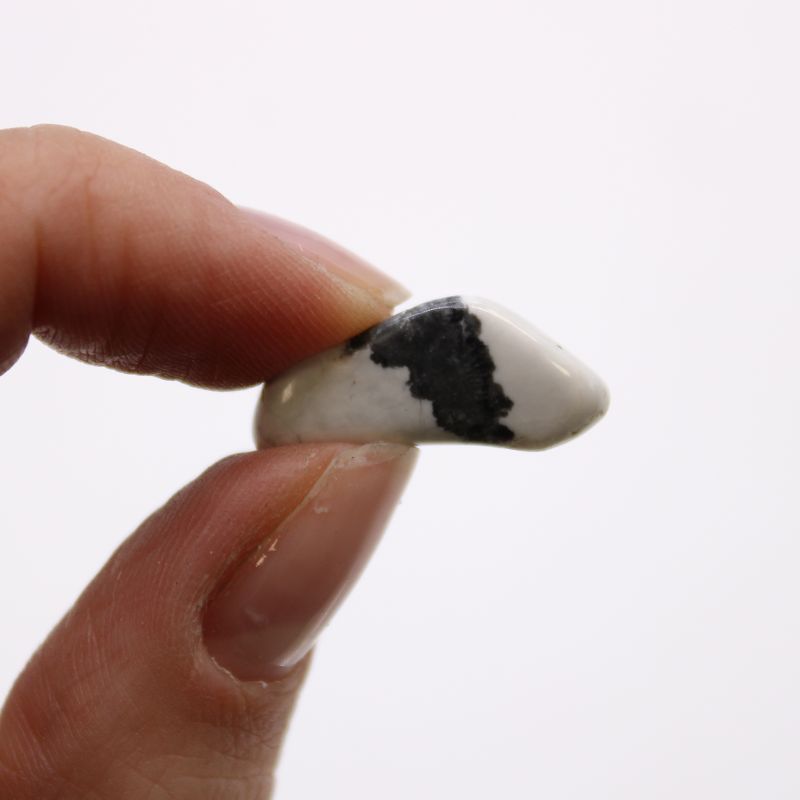 Small African Tumble Stone - White Howlite - Magnesite