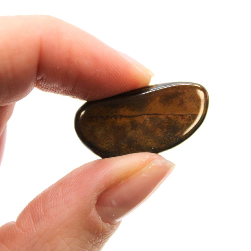 Small African Tumble Stone - Tigers Eye - Blue