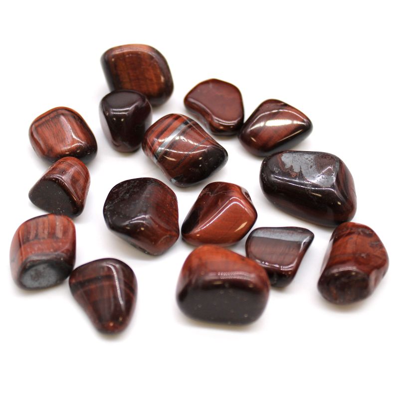 L Tumble Stone - Red Tiger Eye