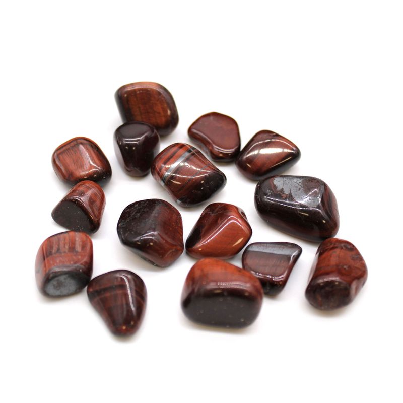 L Tumble Stone - Red Tiger Eye