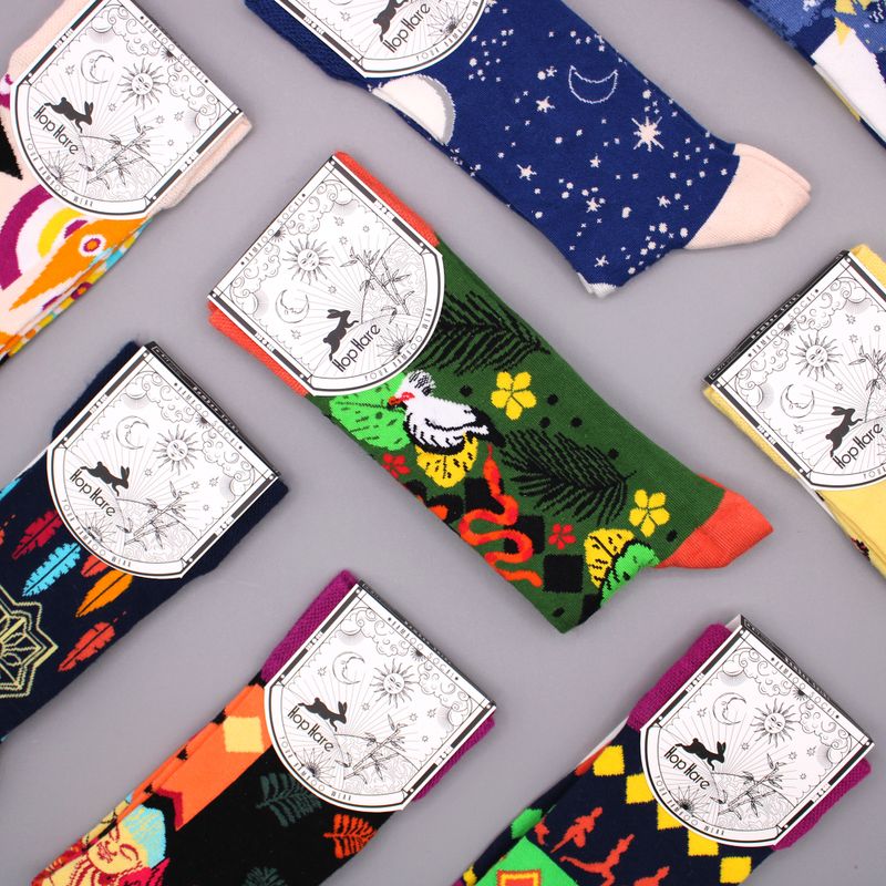 Hop Hare Bamboo Socks - Bali Jungle S/M