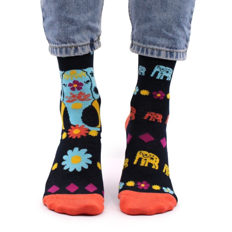 Hop Hare Bamboo Socks - Lucky Elephant S/M