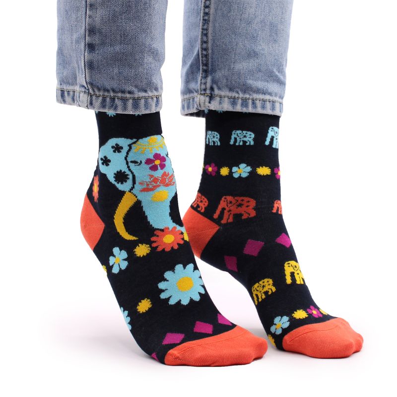 Hop Hare Bamboo Socks - Lucky Elephant S/M