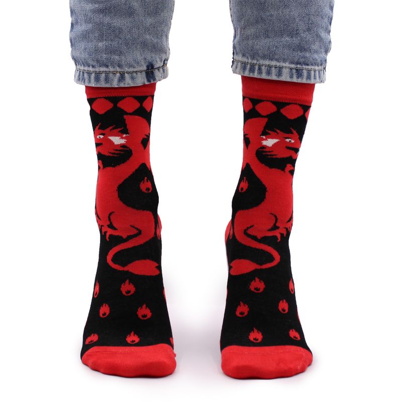 Hop Hare Bamboo Socks - Red Dragons S/M