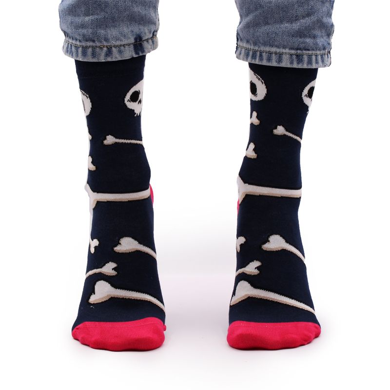 Hop Hare Bamboo Socks - Skulls and Bones S/M