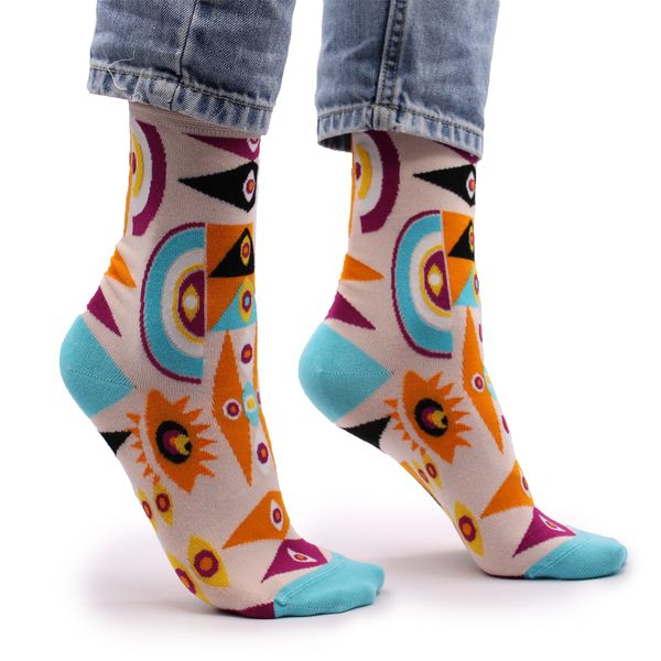 Hop Hare Bamboo Socks - Psychedelic Evil Eye S/M