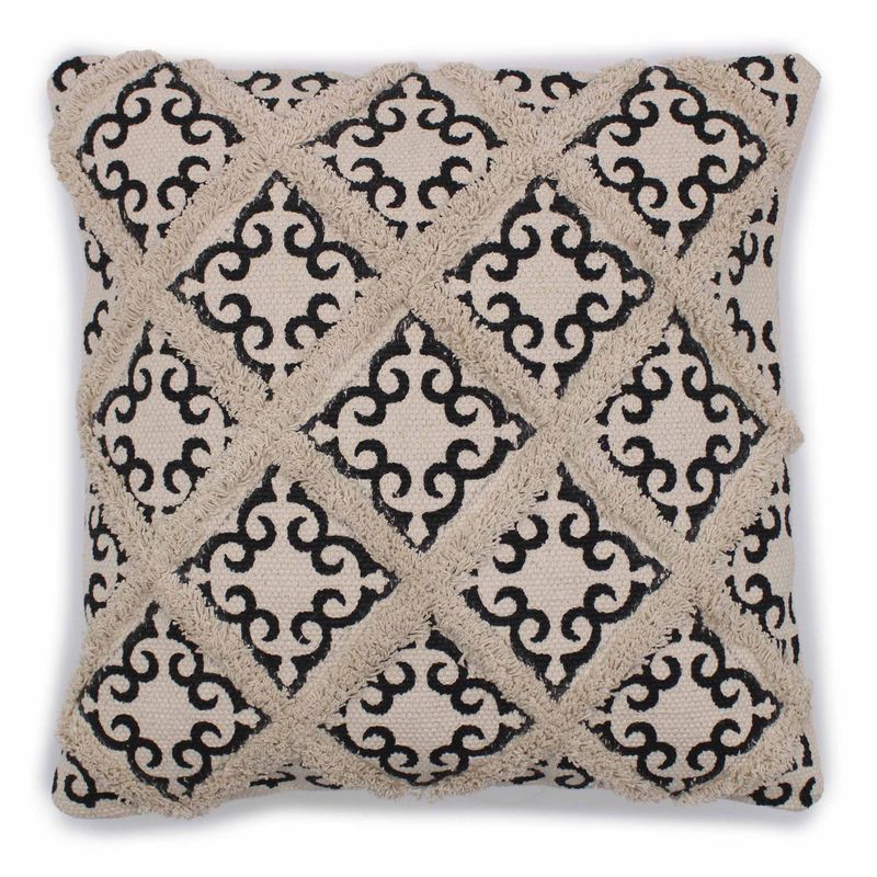Lux Comfort Cushion Cover - Lux Criss-Cross & Print - 45x45cm