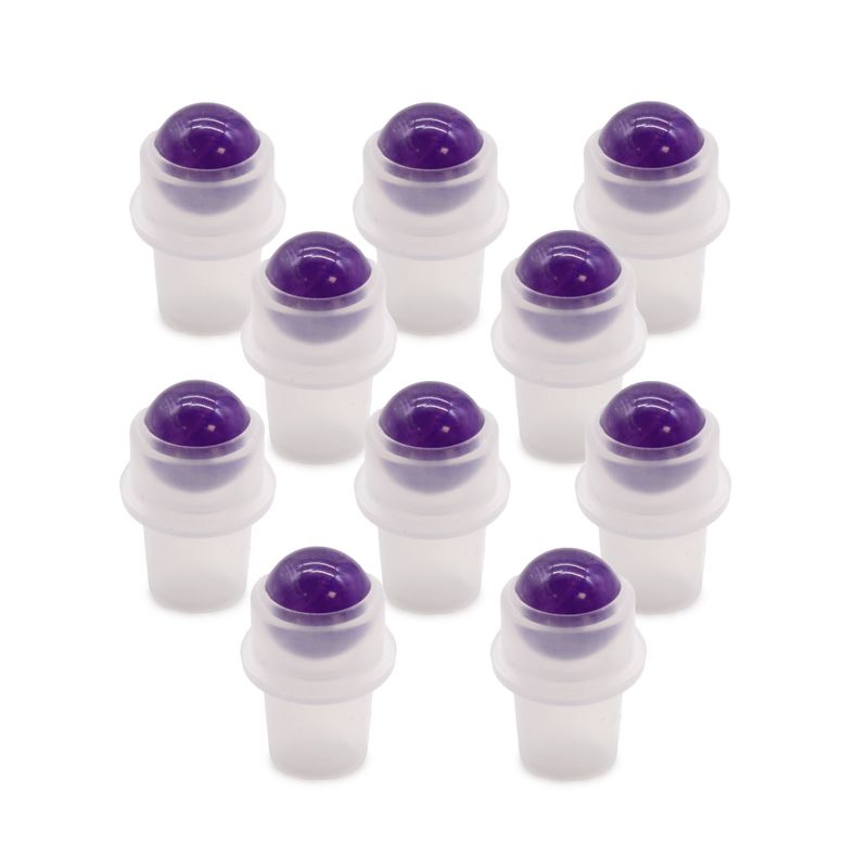 Gemstone Roller Tip for Bottle - Amethyst