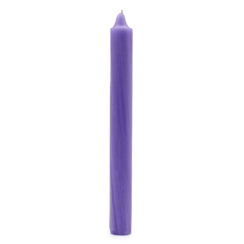 Bulk Solid Colour Dinner Candles - Rustic Lilac