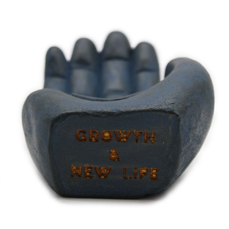 Hand Incense Holder - Fertility (blue)